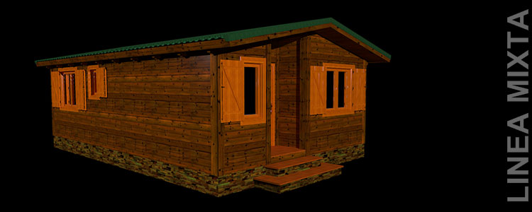 Casa de madera 40 m2 modelo B